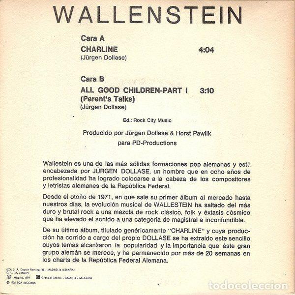 Discos de vinilo: Wallenstein &ndash; Charline (Vinyl, RCA PB-5605) - Foto 2