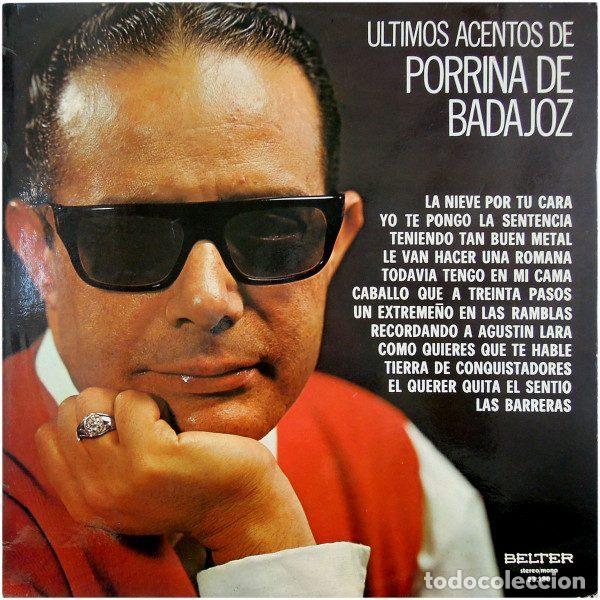 Discos de vinilo: Porrina De Badajoz &ndash; Ultimos Acentos (Vinyl, Belter 23.190)