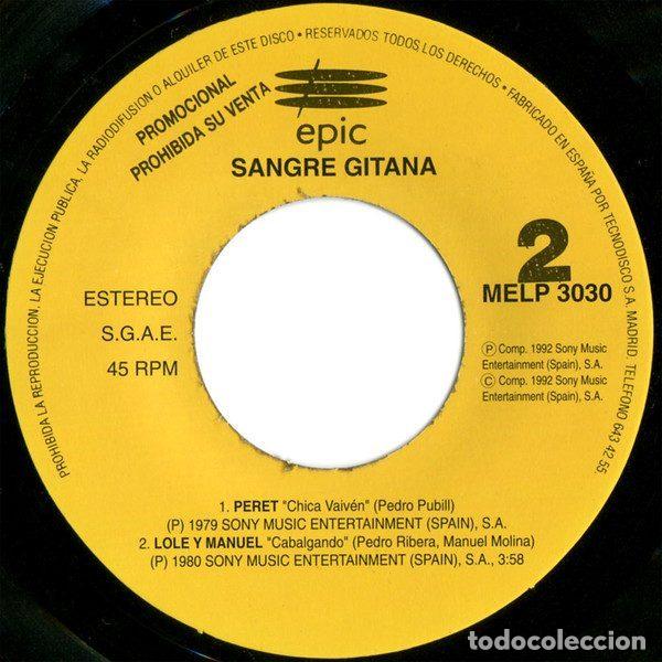 Discos de vinilo: Various &ndash; Sangre Gitana (Vinyl, Epic MELP 3030) - Foto 4