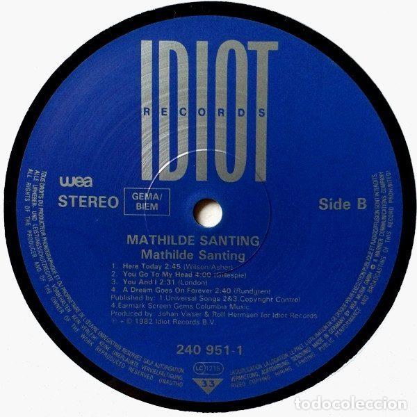 Discos de vinilo: Mathilde Santing &ndash; Mathilde Santing (Vinyl, Idiot Records 240 951-1) - Foto 4