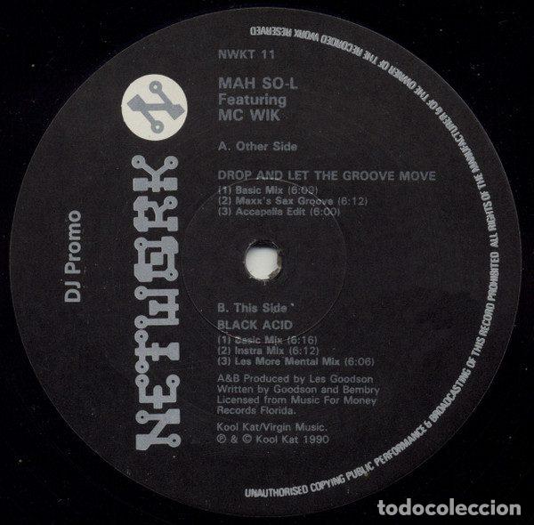 Disques de vinyle: Mah So-L Featuring MC Wik &ndash; Drop And Let The Groove Move (Vinyl, Network Records NWKT 11)
