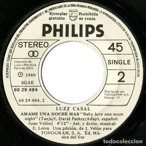 Discos de vinilo: Luzz Casal &ndash; El Ascensor (Vinyl, Philips 60 29 484) - Foto 4