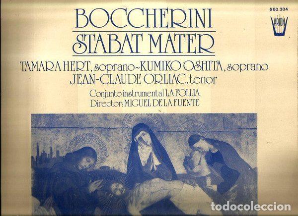 Disques de vinyle: Luigi Boccherini, La Follia, Miguel De La Fuente &ndash; Stabat Mater (Vinyl, Arion S 60.304 )