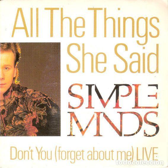 Dischi in vinile: Simple Minds &ndash; All The Things She Said (Vinyl, Virgin A 108131)