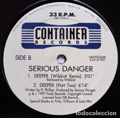 Discos de vinilo: Serious Danger &ndash; Deeper (Vinyl, Container Records NM7052MX) - Foto 4