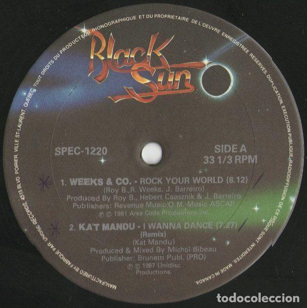 Disques de vinyle: Weeks & Co. / Kat Mandu / J.R. Funk / Suzy Q &ndash; Rock Your World / I Wanna Dance (Remix) / Feel...