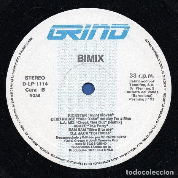 Discos de vinilo: Various &ndash; Bimix (Vinyl, Grind D-LP-1114) - Foto 4