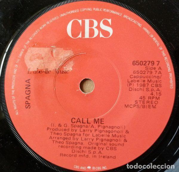Discos de vinil: Spagna &ndash; Call Me (Vinyl, CBS CBS 650279 7)
