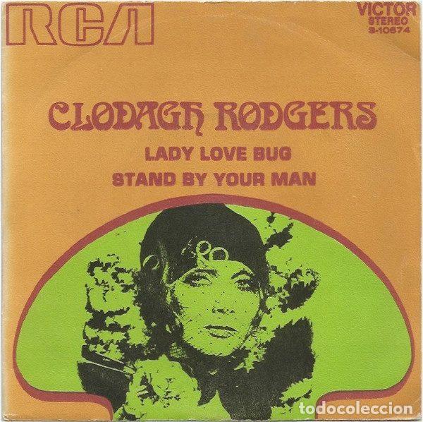 Discos de vinil: Clodagh Rodgers &ndash; Lady Love Bug / Stand By Your Man (Vinyl, RCA Victor 3-10674)