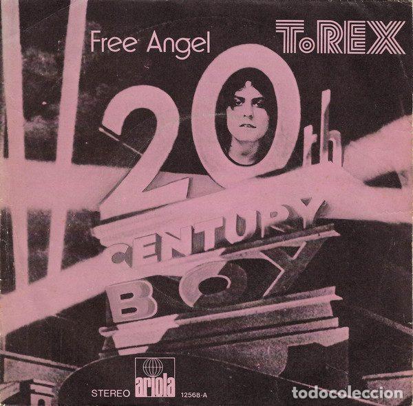 Discos de vinil: T. Rex &ndash; 20th Century Boy / Free Angel (Vinyl, Ariola 12568&middot;A )