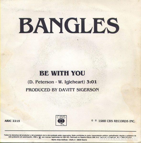 Discos de vinilo: Bangles &ndash; Be With You (Vinyl, CBS ARIC 2215) - Foto 2