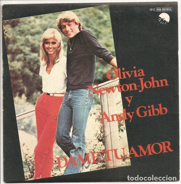 Disques de vinyle: Olivia Newton-John Y Andy Gibb &ndash; Dame Tu Amor (Vinyl, EMI 10C-006-063855)