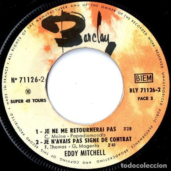 Discos de vinilo: Eddy Mitchell &ndash; Bye Bye Precheur (Vinyl, Barclay 71.126) - Foto 4
