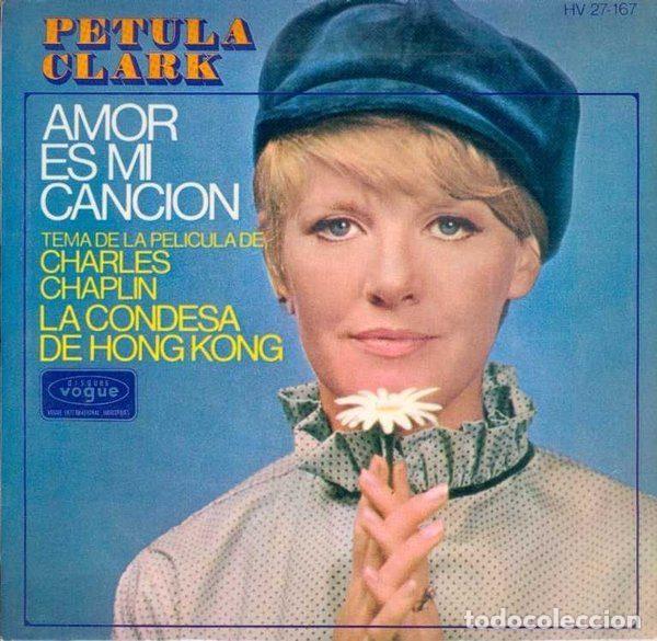 Discos de vinil: Petula Clark &ndash; Amor Es Mi Cancion (Vinyl, Disques Vogue HV 27-167)