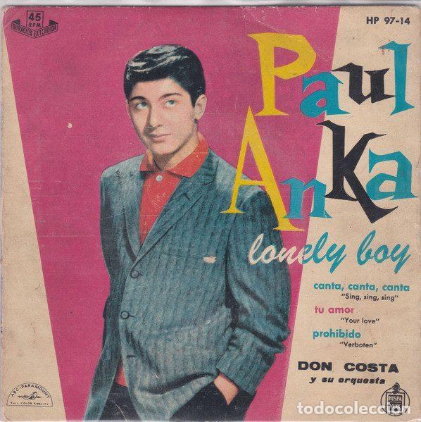 Discos de vinilo: Paul Anka, Don Costa y Su Orquesta &ndash; Lonely Boy (Vinyl, ABC-Paramount HP 97-14)
