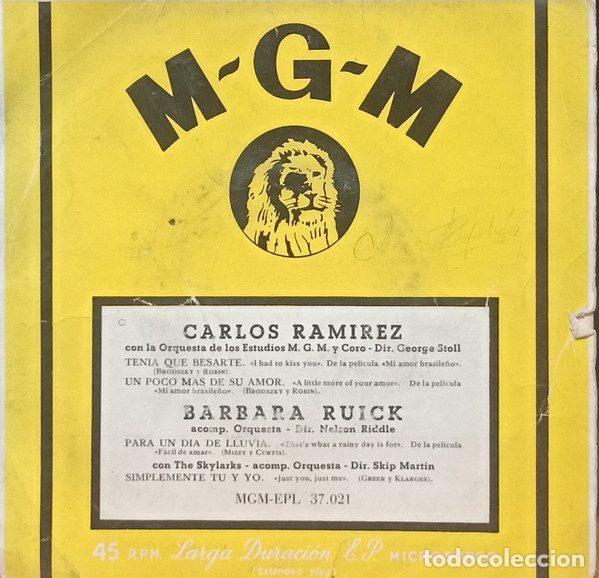 Dischi in vinile: Various &ndash; Carlos Ramirez / Barbara Ruick (Vinyl, MGM Records MGM-EPL 37.021)