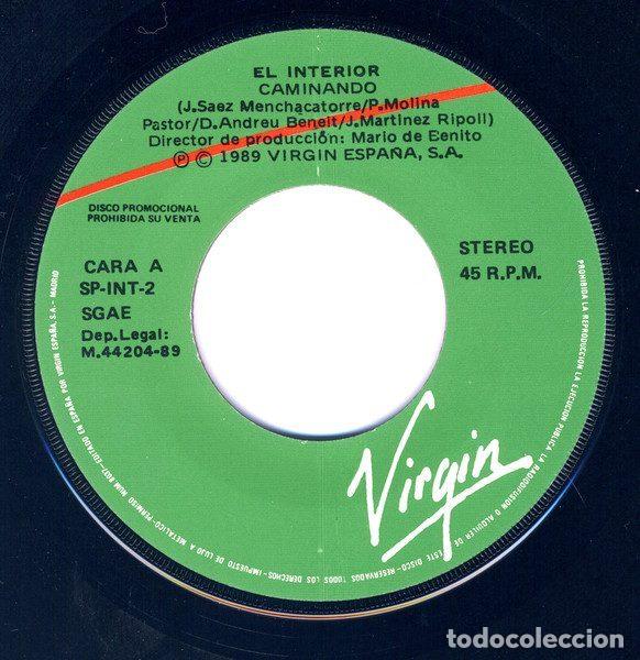Discos de vinilo: El Interior &ndash; Caminando (Vinyl, Virgin SP-INT 2) - Foto 3