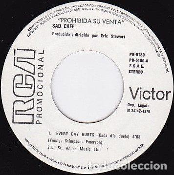 Dischi in vinile: Sad Caf&eacute; &ndash; Every Day Hurts (Vinyl, RCA PB 5180)