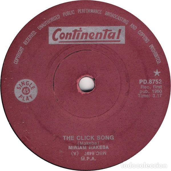 Vinyl-Schallplatten: Miriam Makeba &ndash; The Click Song (Vinyl, Continental Records PD.8752)