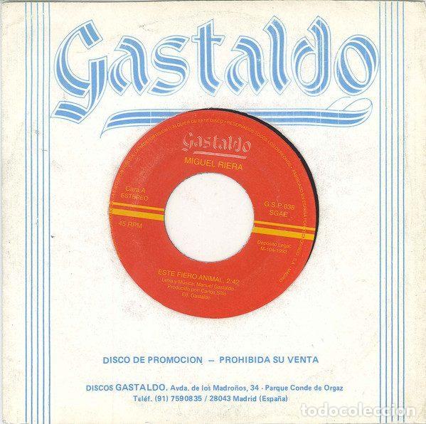 Discos de vinilo: Miguel Gastaldo Riera &ndash; Este Fiero Animal (Vinyl, Gastaldo G.S.P. 038)