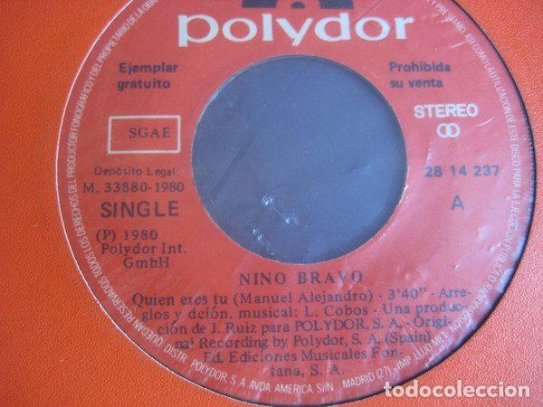 Vinyl records: Nino Bravo &ndash; Qui&eacute;n Eres T&uacute; (Tema Inedito) (Vinyl, Polydor 28 14 237)