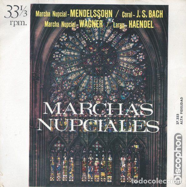 Vinyl records: Mendelssohn, Bach, Wagner, Haendel &ndash; Marchas Nupciales (Vinyl, Discophon 27.333)