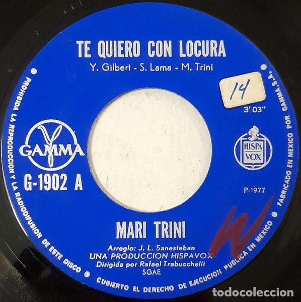 Vinyl records: Mari Trini &ndash; Te Quiero Con Locura (Vinyl, Hispavox G-1902)