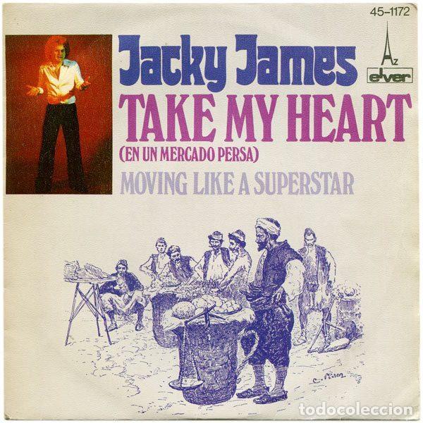 Vinyl-Schallplatten: Jacky James &ndash; Take My Heart (En Un Mercado Persa) (Vinyl, Elver 45-1172)
