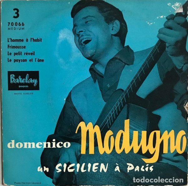 Vinyl-Schallplatten: Domenico Modugno &ndash; 3 - Un Sicilien &Agrave; Paris (Vinyl, Barclay 70 066)