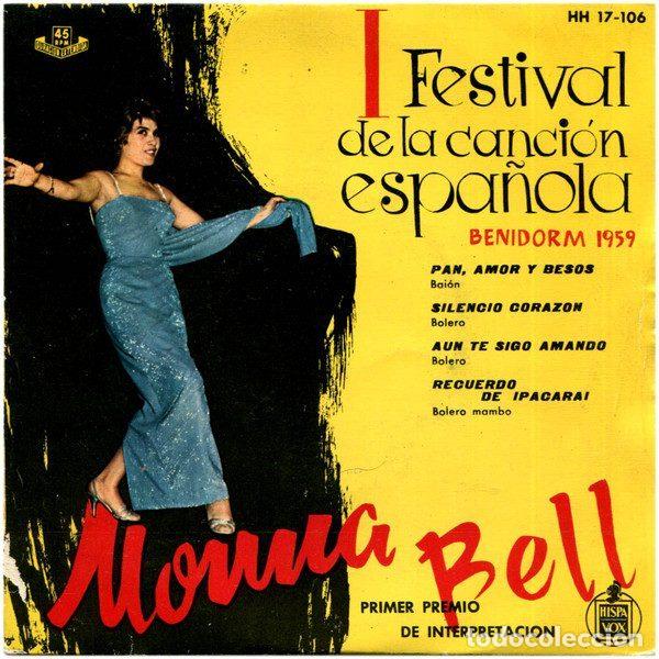 Vinyl-Schallplatten: Monna Bell &ndash; I Festival De La Canci&oacute;n Espa&ntilde;ola - Benidorm 1959 (Vinyl, Hispavox HH 17-106)