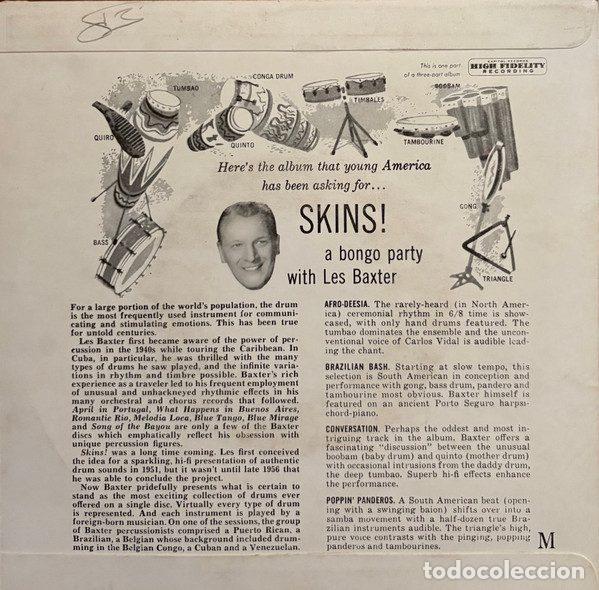 Discos de vinilo: Les Baxter &ndash; Skins! (Vinyl, Capitol Records EAP 1-774) - Foto 2
