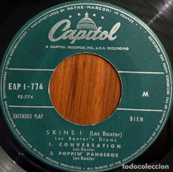 Discos de vinilo: Les Baxter &ndash; Skins! (Vinyl, Capitol Records EAP 1-774) - Foto 4