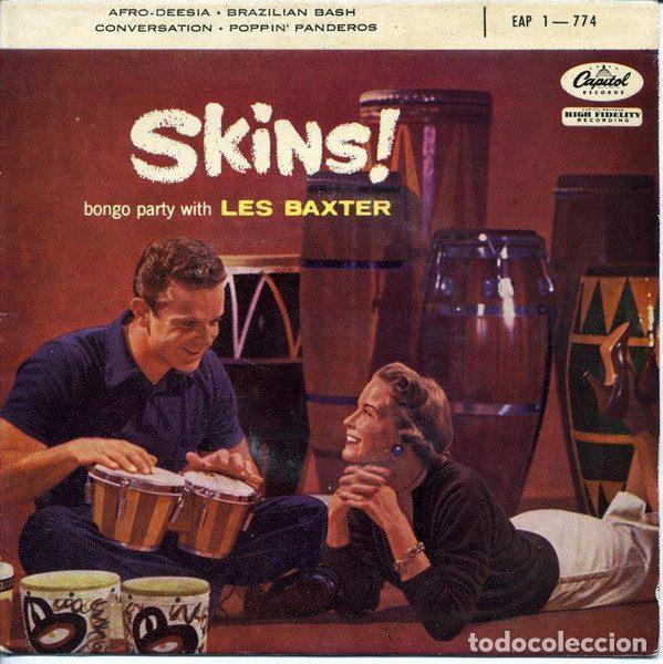 Disques de vinyle: Les Baxter &ndash; Skins! (Vinyl, Capitol Records EAP 1-774)