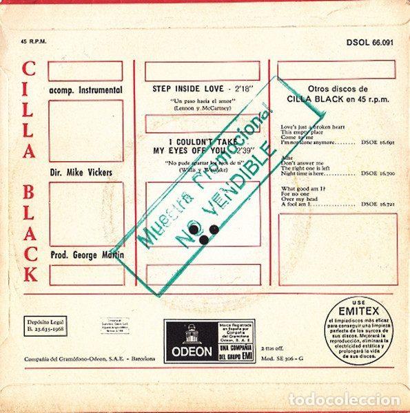 Discos de vinilo: Cilla Black &ndash; Step Inside Love (Vinyl, Odeon DSOL 66.091) - Foto 2