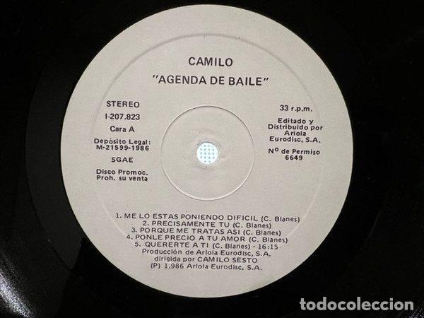 Discos de vinilo: Camilo Sesto &ndash; Agenda De Baile (Vinyl, Ariola I-207.823)