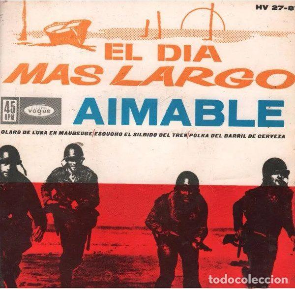 Discos de vinilo: Aimable &ndash; El Dia Mas Largo (Vinyl, Disques Vogue HV 27-87)