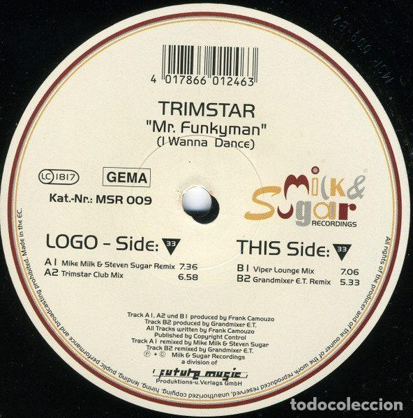Discos de vinilo: Trimstar &ndash; Mr. Funkyman (I Wanna Dance) (Vinyl, Milk & Sugar Recordings MSR 009)