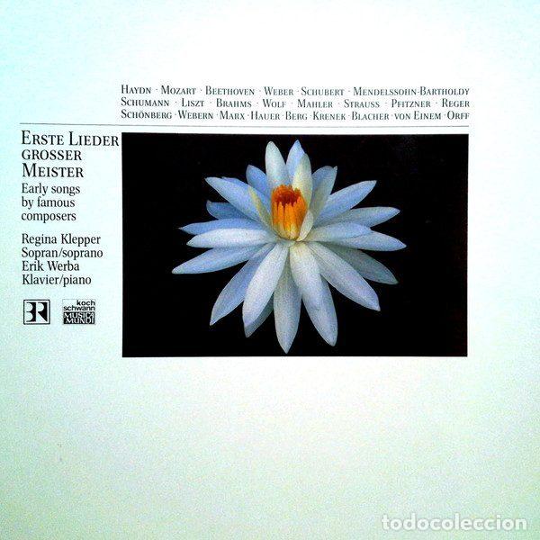 Discos de vinilo: Regina Klepper, Erik Werba &ndash; Erste Lieder Grosser Meister = Early Songs By Famous Composers...