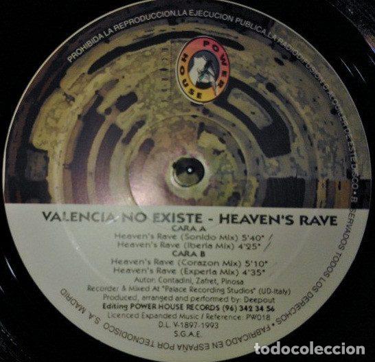 Disques de vinyle: Valencia No Existe &ndash; Heaven's Rave (Vinyl, Power House Records PW018)
