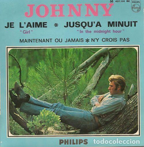 Discos de vinil: Johnny &ndash; Je L'aime (Vinyl, Philips 437.191 BE)