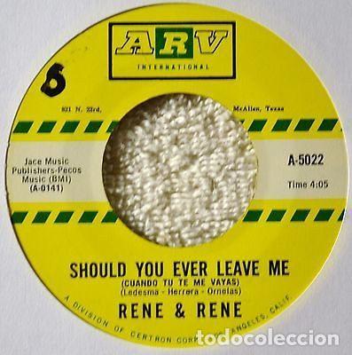 Vinyl records: Rene & Rene &ndash; Kiss Me One More Time / Should You Ever Leave Me (Vinyl, ARV International A-5022)