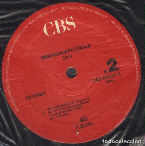 Discos de vinilo: Immaculate Fools &ndash; Sad (Vinyl, CBS CBS 655741 6) - Foto 3