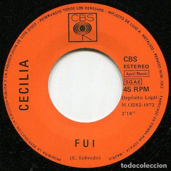 Discos de vinilo: Cecilia &ndash; Fui (Vinyl, CBS none) - Foto 3