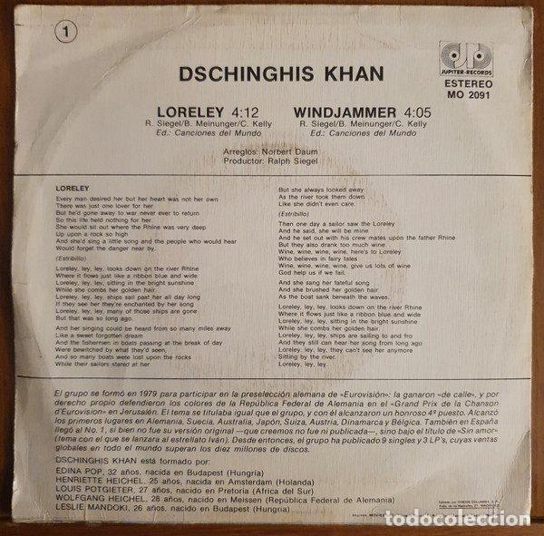 Discos de vinilo: Dschinghis Khan &ndash; Loreley (Vinyl, Jupiter Records MO 2091) - Foto 2