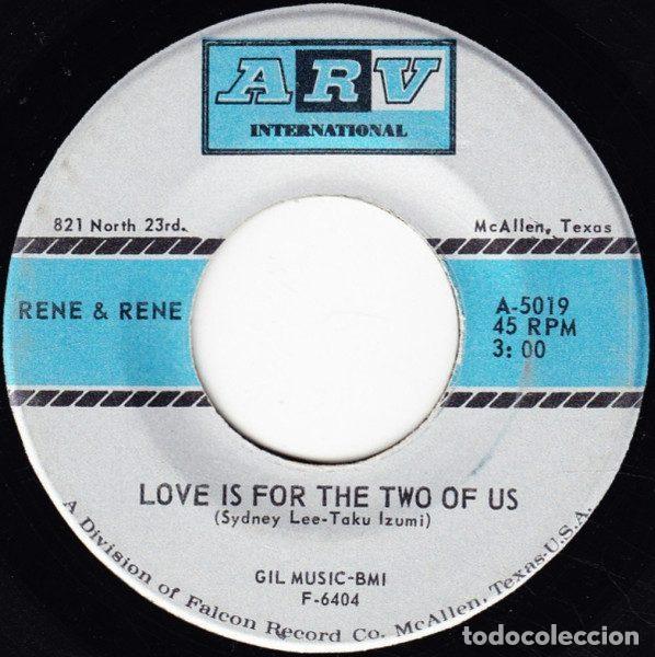 Vinyl records: Rene & Rene &ndash; Love Is For The Two Of Us / Sally Tosis (Vinyl, ARV International A-5019)
