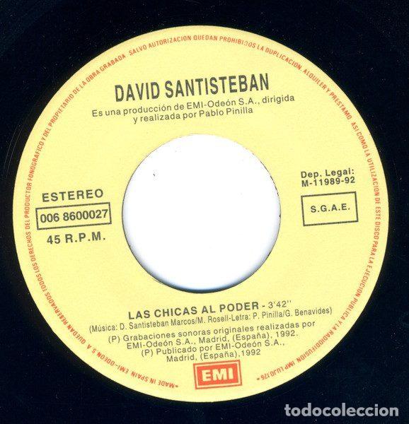 Discos de vinilo: David Santisteban &ndash; Las Chicas Al Poder (Vinyl, EMI 006 8600027) - Foto 4