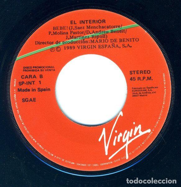 Discos de vinilo: El Interior &ndash; No Eres Un Dios (Vinyl, Virgin SP-INT 1) - Foto 4