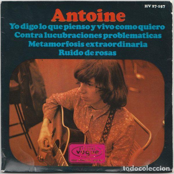 Discos de vinil: Antoine &ndash; Yo Digo Lo Que Pienso Y Vivo Como Quiero (Vinyl, Hispavox HV 27&bull;157)