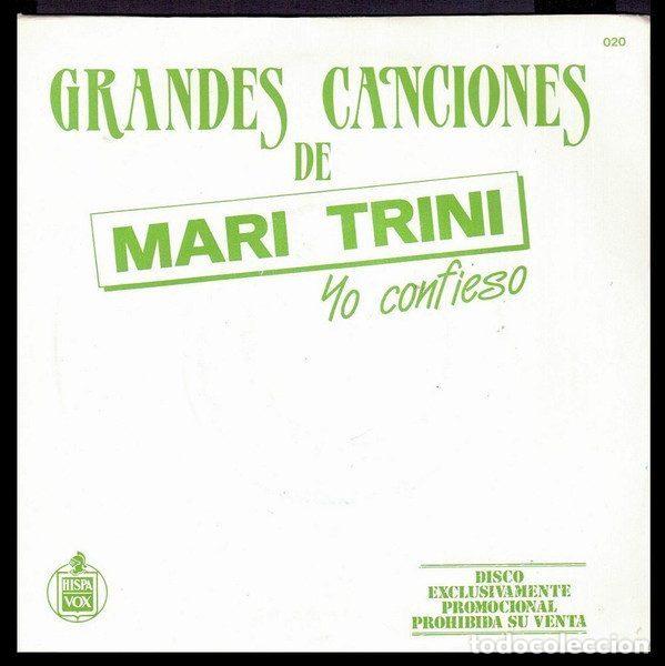 Discos de vinil: Mari Trini &ndash; Yo Confieso (Vinyl, Hispavox 020)