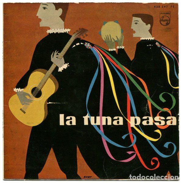 Discos de vinilo: Luis Araque Con La Tuna Madrile&ntilde;a Canta Angel Sagredo &ndash; La Tuna Pasa... (Vinyl, Philips 428 247 PE)